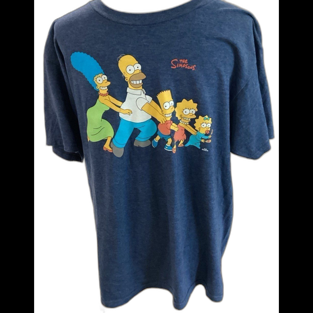The Simpsons T-Shirt Men’s Size Large Size Blue Graphic Tee